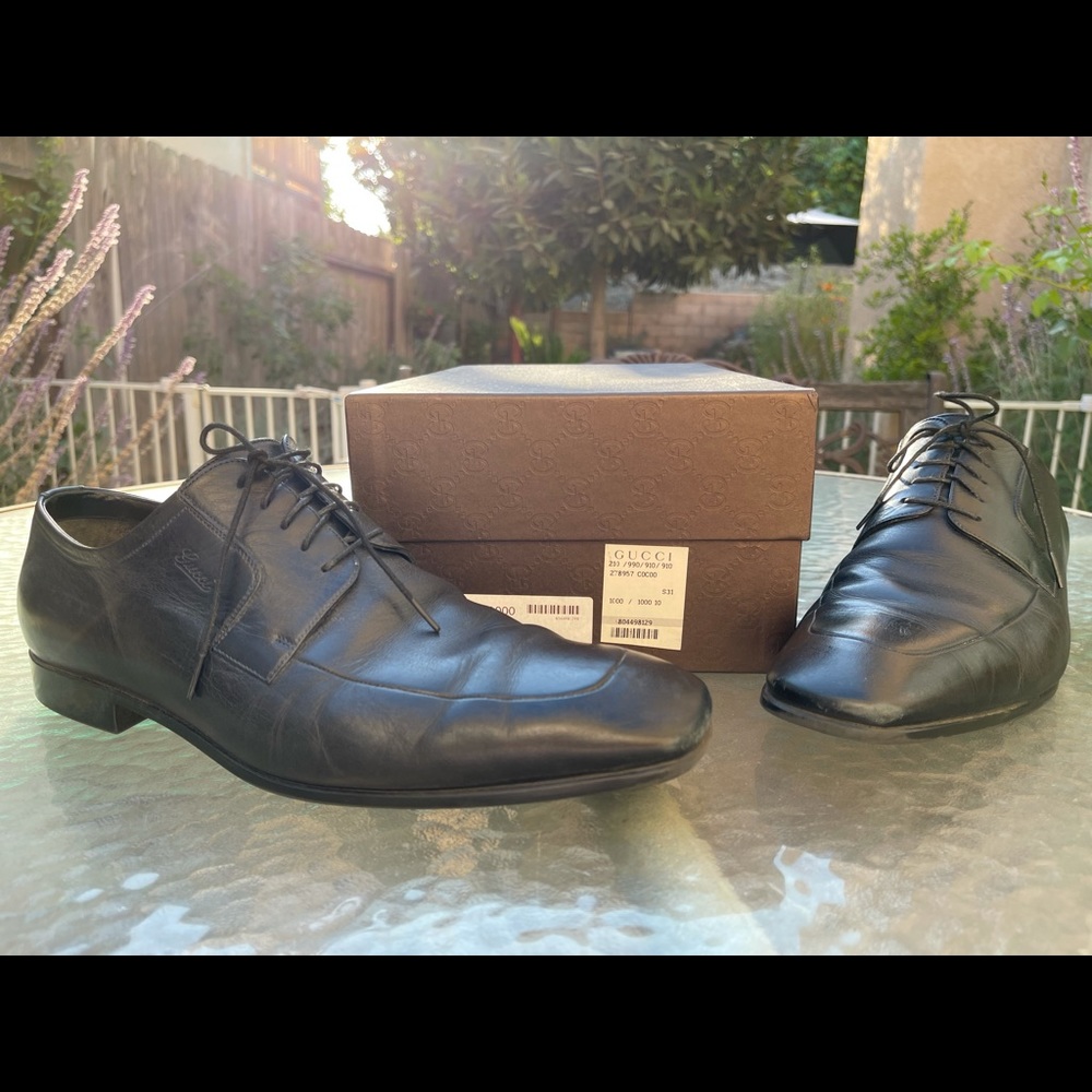 Authentic Gucci Mens Leather Cork Oxford